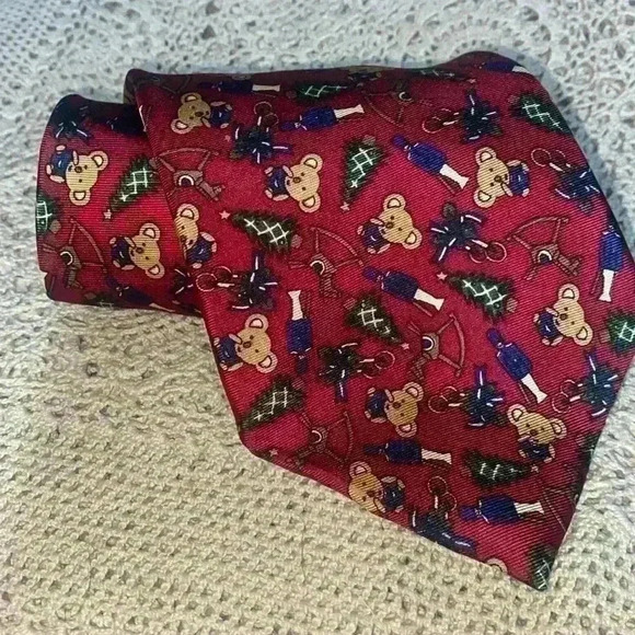 Christian Dior Monsieur all silk Christmas tie - Picture 1 of 6